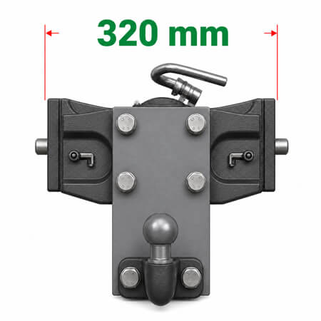 Anhängerbockweite 320mm